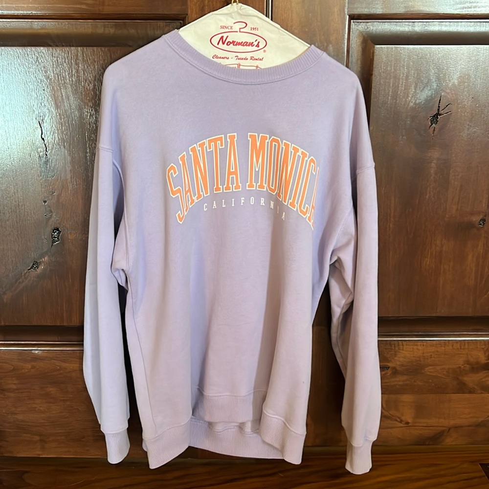 oversized crew neck size small